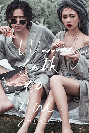 深圳蒙娜麗莎婚紗攝影原創客照作品《輕輕的告訴你》都市個性風
